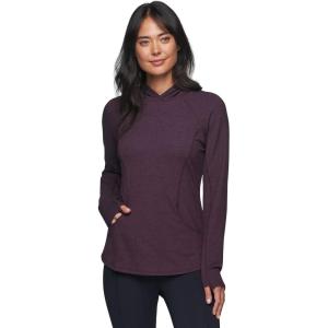 imageRBX Active Womens Fashion Yoga Lightweight Long Sleeve Pullover Hoodie TopHeathered Plum