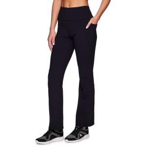imageRBX Active Womens Full Length Tummy Control Workout Bootcut Yoga PantsBlack Pkt