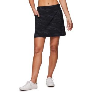 imageRBX Active Womens GolfTennis Everyday Casual Athletic Skort with Bike ShortsS21 Black Camo