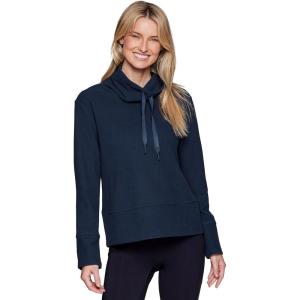 imageRBX Active Womens Lightweight Soft Plush Fleece Cowl Neck Pullover SweatshirtDark Teal Texture