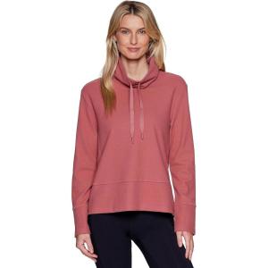 imageRBX Active Womens Lightweight Soft Plush Fleece Cowl Neck Pullover SweatshirtDusty Clay Texture