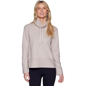 imageRBX Active Womens Lightweight Soft Plush Fleece Cowl Neck Pullover SweatshirtSand Texture