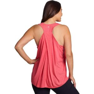 imageRBX Active Womens Plus Size Sleeveless Relaxed Fashion Workout Yoga Tank TopCoral Paradise