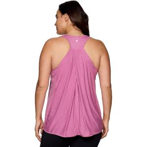 imageRBX Active Womens Plus Size Sleeveless Relaxed Fashion Workout Yoga Tank TopPink Orchid