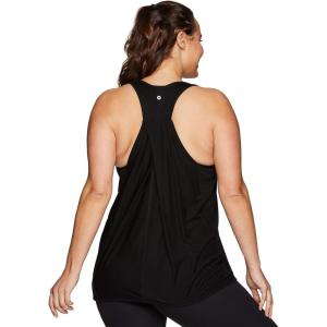 imageRBX Active Womens Plus Size Sleeveless Relaxed Fashion Workout Yoga Tank TopS21 Black