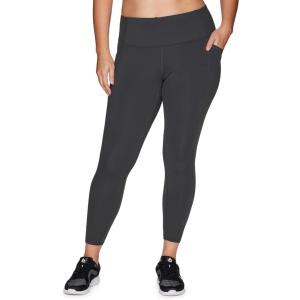 imageRBX Active Womens Plus Size Stretch AnkleFull Length Workout Running Gym Yoga LeggingsF21 Solid Charcoal