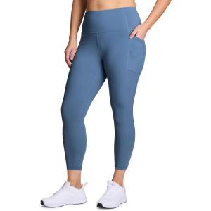imageRBX Active Womens Plus Size Stretch AnkleFull Length Workout Running Gym Yoga LeggingsMoonlight Blue