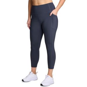 imageRBX Active Womens Plus Size Stretch AnkleFull Length Workout Running Gym Yoga LeggingsVintage Navy