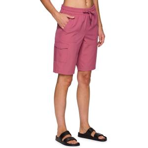 imageRBX Active Womens Relaxed Fit Breathable Ventilated Stretch Woven Athletic Walking Short with PocketsBerry Beauty 11inch