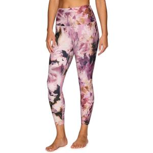 imageRBX Active Womens Ultra Hold 78 Ankle Full Length Printed Running Yoga LeggingMisty Cloud Multi