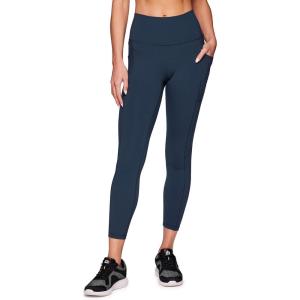 imageRBX Active Womens Ultra Soft Solid Workout Running Yoga Leggings with Pockets78 Dark Teal