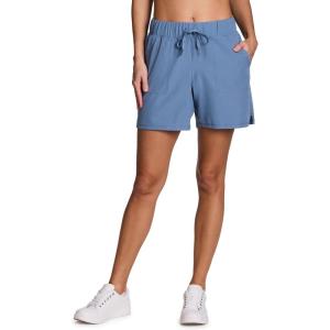 imageRBX Active Womens Walking Shorts Stretch Woven Quick Drying Workout Hiking Short with Pockets with Plus Sizes6inch Moonlight Blue