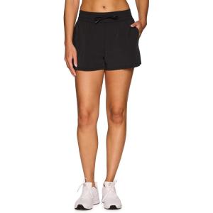 imageRBX Active Womens Workout Running Shorts with Attached Bike ShortBlack