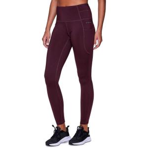 imageRBX FleeceLined Leggings for Women Yoga Pants with Pockets Gym Pants for Cold Weather FullLength Leggings for Running YogaEggplant