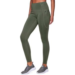 imageRBX FleeceLined Leggings for Women Yoga Pants with Pockets Gym Pants for Cold Weather FullLength Leggings for Running YogaThyme Green