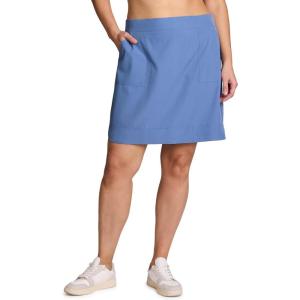 imageRBX Plus Size Longer Length Skort for Women Quick Drying Woven Pickleball Golf Skort with Pockets for Tennis Hiking RunningMoonlight Blue