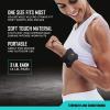 imageRBX Ankle and Wrist Weights for Women and Men  Velcro Straps Made for Jogging Walking Resistance Training and Physical Therapy Set of 2  Soft Touch MaterialBlack