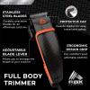 imageRBX Hair Clippers for Men Premium Trimmer for Men Corded Clippers for Men 10 pcs Hair and Beard Grooming Kit with Comb Scissors and 4 Clipping Guides