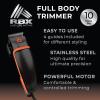 imageRBX Hair Clippers for Men Premium Trimmer for Men Corded Clippers for Men 10 pcs Hair and Beard Grooming Kit with Comb Scissors and 4 Clipping Guides