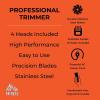 imageRBX Hair Clippers for Men Premium Trimmer for Men Corded Clippers for Men 10 pcs Hair and Beard Grooming Kit with Comb Scissors and 4 Clipping Guides
