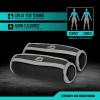 imageRBX Soft Hand Weights For Walking Running Physical Therapy and Aerobics  with Hand Strap for Ergonomic Grip Set of 2 Small Weights For Women ampamp MenBlack