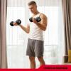 imageRBX Weights Dumbbells Set  Neoprene Arm Weights With NonSlip Grip Strength Training Equipment Workout Weights for At Home or Gym Training AntiRollBlack