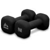 imageRBX Weights Dumbbells Set  Neoprene Arm Weights With NonSlip Grip Strength Training Equipment Workout Weights for At Home or Gym Training AntiRollBlack
