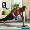 imageRBX Weights Dumbbells Set  Neoprene Arm Weights With NonSlip Grip Strength Training Equipment Workout Weights for At Home or Gym Training AntiRollMalibu Blue