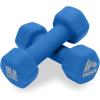 imageRBX Weights Dumbbells Set  Neoprene Arm Weights With NonSlip Grip Strength Training Equipment Workout Weights for At Home or Gym Training AntiRollMalibu Blue