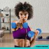 imageRBX Weights Dumbbells Set  Neoprene Arm Weights With NonSlip Grip Strength Training Equipment Workout Weights for At Home or Gym Training AntiRollMalibu Blue