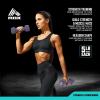 imageRBX Weights Dumbbells Set  Neoprene Arm Weights With NonSlip Grip Strength Training Equipment Workout Weights for At Home or Gym Training AntiRollRoyal Plum