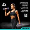 imageRBX Weights Dumbbells Set  Neoprene Arm Weights With NonSlip Grip Strength Training Equipment Workout Weights for At Home or Gym Training AntiRollRoyal Plum