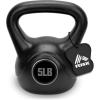 imageRBX Cement Kettlebell with ShockProof Plastic Coating for CrossFit TrainingBlackSilver