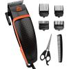 imageRBX Hair Clippers for Men Premium Trimmer for Men Corded Clippers for Men 10 pcs Hair and Beard Grooming Kit with Comb Scissors and 4 Clipping Guides