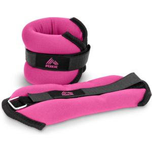 imageRBX Ankle and Wrist Weights for Women and Men  Velcro Straps Made for Jogging Walking Resistance Training and Physical Therapy Set of 2  Soft Touch MaterialPink