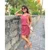 imageRBX Tank Dress for Women Quick Drying Stretch Woven Hiking Golf Dress Drawstring Waist Beach Dress Coverup with PocketsDrawstring Black