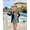 imageRBX Tank Dress for Women Quick Drying Stretch Woven Hiking Golf Dress Drawstring Waist Beach Dress Coverup with PocketsDrawstring Black