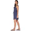 imageRBX Tank Dress for Women Quick Drying Stretch Woven Hiking Golf Dress Drawstring Waist Beach Dress Coverup with PocketsDrawstring Smoke Blue