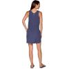 imageRBX Tank Dress for Women Quick Drying Stretch Woven Hiking Golf Dress Drawstring Waist Beach Dress Coverup with PocketsDrawstring Smoke Blue