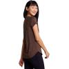 imageRBX Active Womens Athletic Quick Dry Space Dye Short Sleeve Yoga TShirtSpace Dye Chocolate