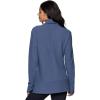 imageRBX Active Womens Ultra Soft Quilted Cowl Neck Pullover Sweater Lightweight Mock Neck Tunic Sweatshirt with ThumbholesBlue Royal