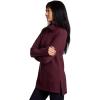 imageRBX Active Womens Ultra Soft Quilted Cowl Neck Pullover Sweater Lightweight Mock Neck Tunic Sweatshirt with ThumbholesDark Burgundy