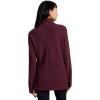 imageRBX Active Womens Ultra Soft Quilted Cowl Neck Pullover Sweater Lightweight Mock Neck Tunic Sweatshirt with ThumbholesDark Burgundy