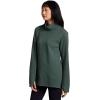 imageRBX Active Womens Ultra Soft Quilted Cowl Neck Pullover Sweater Lightweight Mock Neck Tunic Sweatshirt with ThumbholesGreen Smoke