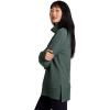 imageRBX Active Womens Ultra Soft Quilted Cowl Neck Pullover Sweater Lightweight Mock Neck Tunic Sweatshirt with ThumbholesGreen Smoke