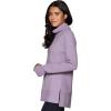 imageRBX Active Womens Ultra Soft Quilted Cowl Neck Pullover Sweater Lightweight Mock Neck Tunic Sweatshirt with ThumbholesLight Purple Shadow