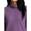 imageRBX Active Womens Ultra Soft Quilted Cowl Neck Pullover Sweater Lightweight Mock Neck Tunic Sweatshirt with ThumbholesPurple Haze