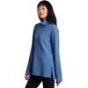imageRBX Active Womens Ultra Soft Quilted Cowl Neck Pullover Sweater Lightweight Mock Neck Tunic Sweatshirt with ThumbholesRiverside Blue