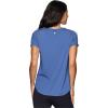imageRBX Active Workout TShirt for Women Breathable Mesh Panel Gym Running Tee Stretchy Super Soft Gym Top with MeshBlue