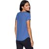 imageRBX Active Workout TShirt for Women Breathable Mesh Panel Gym Running Tee Stretchy Super Soft Gym Top with MeshBlue